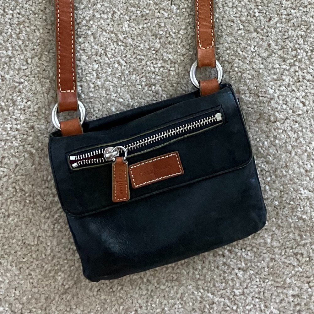 Cole Haan Crossbody Black Leather Purse
